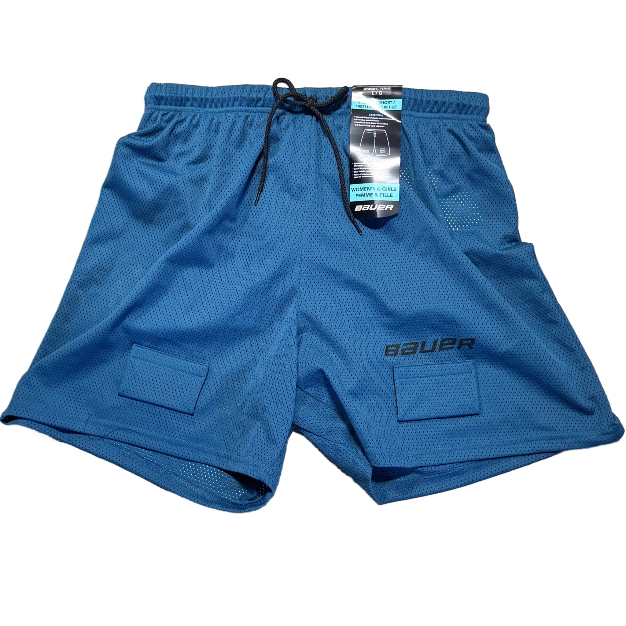 Bauer - Short Jill en maille pour femme S19 - Bleu